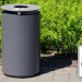 Abfallbehälter Urbanis 50l_rund-Stahlkorpus mit Ascher
