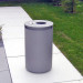 Abfallbehälter Urbanis 50l_rund-Stahlkorpus mit Ascher3